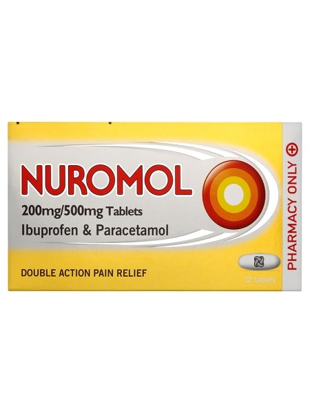 Nuromol 200mg/500mg Tablets 12 Tablets