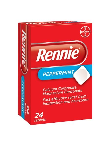 Rennie Peppermint 24 Tablets