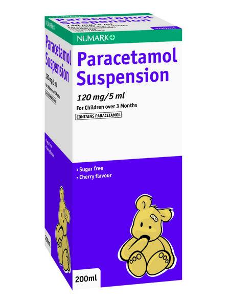 Numark Paracetamol 120mg/5ml Suspension