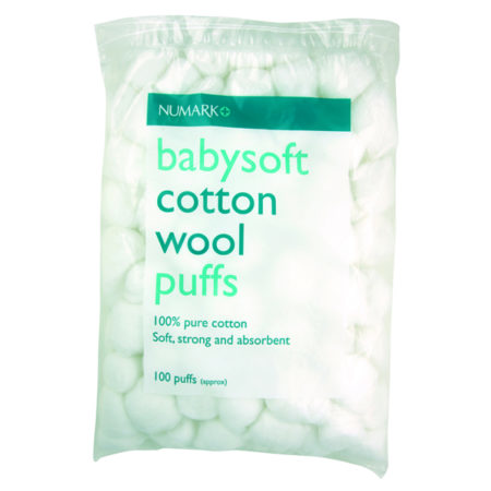 Numark Babysoft Cotton Wool Puffs