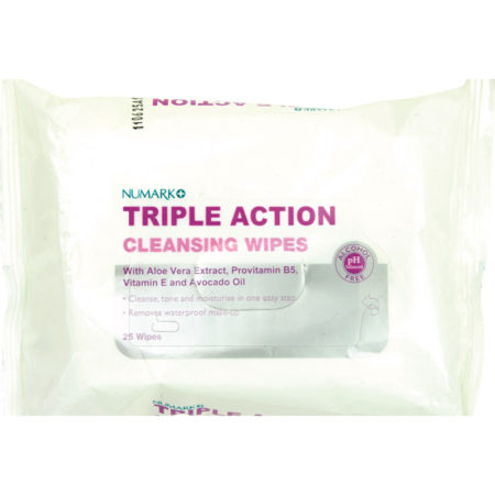 Numark Triple Action Cleansing Wipes