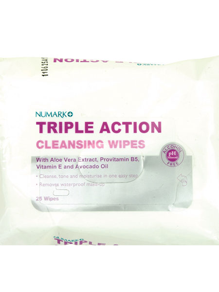Numark Triple Action Cleansing Wipes