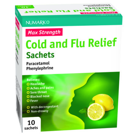 Numark Max Strength Cold & Flu Relief Sachets