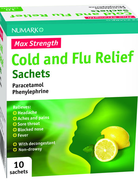 Numark Max Strength Cold & Flu Relief Sachets