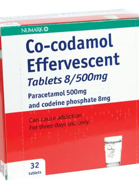 Numark Co-codamol 8/500mg Effervescent Tablets