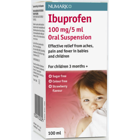 Numark Ibuprofen 100mg/5ml Suspension