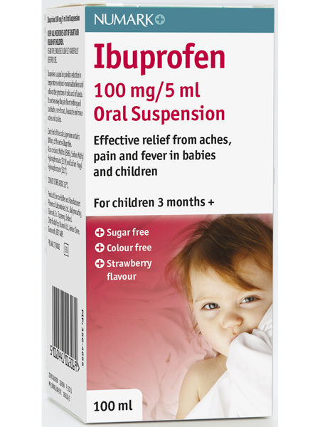 Numark Ibuprofen 100mg/5ml Suspension