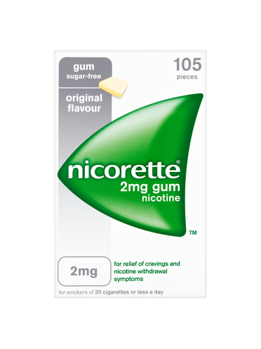 Nicorette 2mg Gum Nicotine 105 Pieces