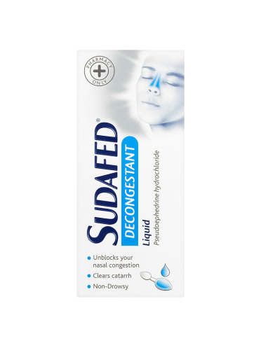 Sudafed Decongestant Liquid 100ml