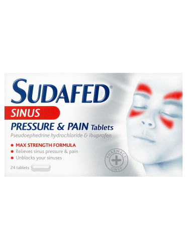 Sudafed Sinus Pressure & Pain Tablets 24 Tablets