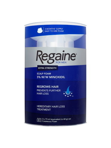 Regaine for Men Extra Strength Scalp Foam 3 x 73ml