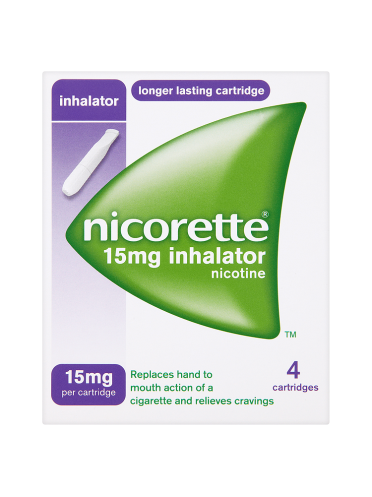Nicorette 15mg Inhalator 4 Cartridges