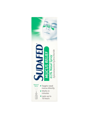Sudafed Mucus Relief 0.1% Nasal Spray 15ml