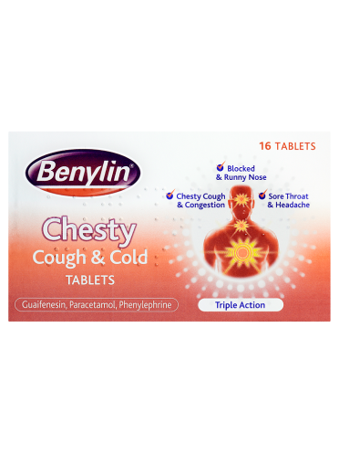 Benylin Chesty Cough & Cold Tablets 16 Tablets
