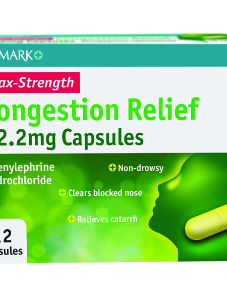 Numark Max Strength Congestion Relief 12.2mg Capsules
