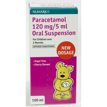 Numark Paracetamol 120mg/5ml Suspension