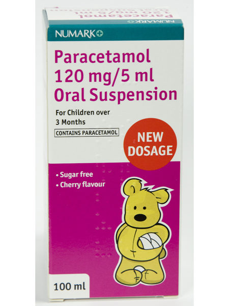 Numark Paracetamol 120mg/5ml Suspension