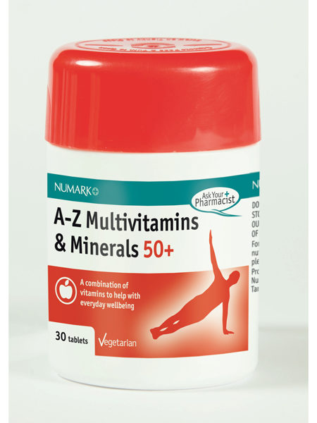 Multivitamins & Minerals A-Z 50+ Tablets