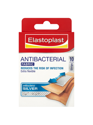 Elastoplast Antibacterial Fabric Plasters 10 Strips