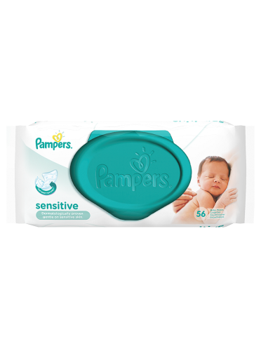 Pampers Baby Wipes Sensitive Single Pack 56 Wipes