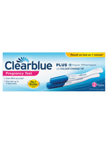 Clearblue Plus Pregnancy test kit, 2 tests