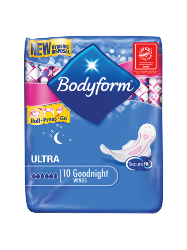 Bodyform 10 Goodnight Ultra Towels