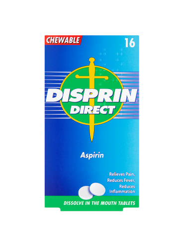 Disprin Direct Aspirin 16 Chewable Tablets