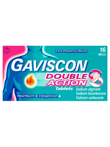 Gaviscon Double Action Tablets Mint 16 Chewable Tablets