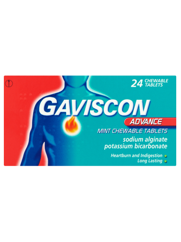 Gaviscon Advance Mint Chewable Tablets 24 Chewable Tablets