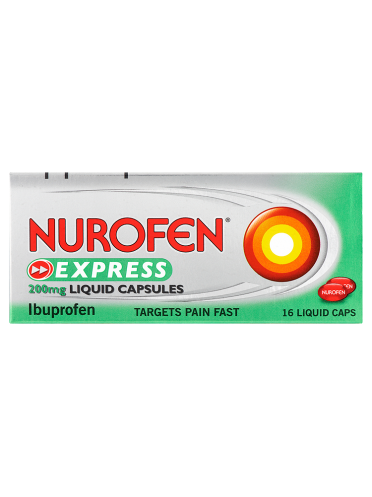 Nurofen Express 200mg Liquid Capsules 16 Liquid Caps