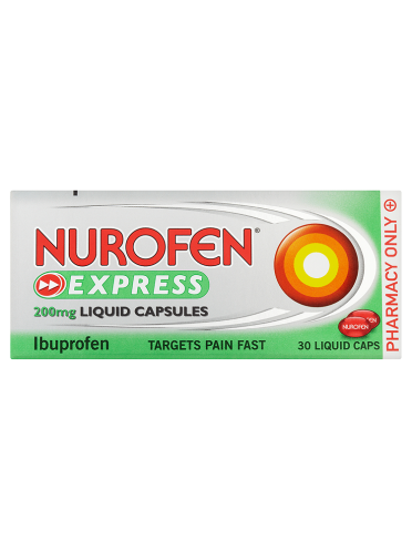 Nurofen Express 200mg Liquid Capsules 30 Liquid Caps