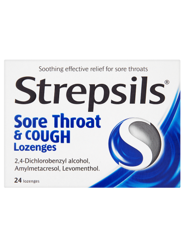 Strepsils Sore Throat & Cough Lozenges 24 Lozenges