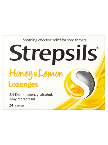 Strepsils Honey & Lemon Lozenges 24 Lozenges