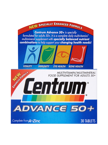 Centrum Advance 50+ 30 Tablets