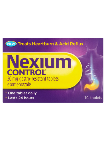 Nexium Control 20mg Gastro-Resistant Tablets Esomeprazole 14 Tablets
