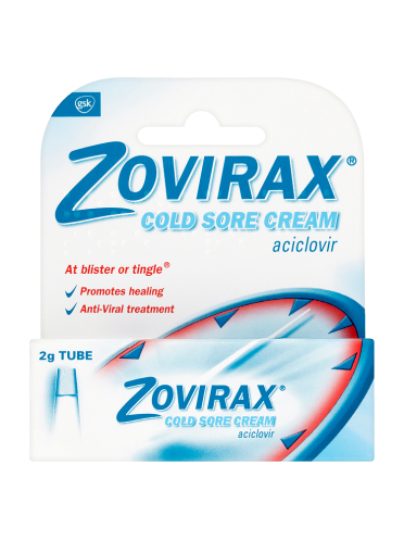 Zovirax Cold Sore Cream 2g Tube