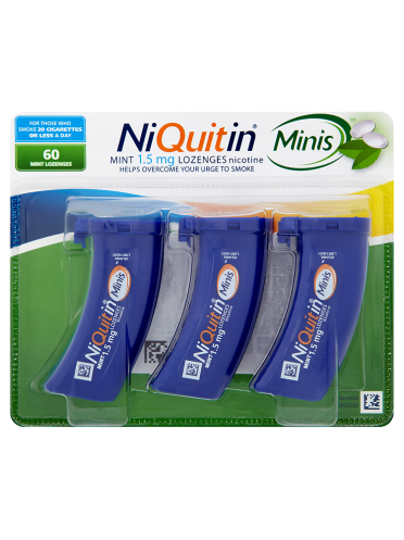 NiQuitin Minis Mint 1.5mg Lozenges 60 Lozenges