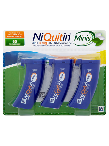 NiQuitin Minis Mint 4mg Lozenges 60 Lozenges