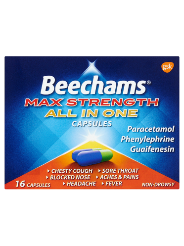 Beechams Max Strength All in One Capsules 16 Capsules