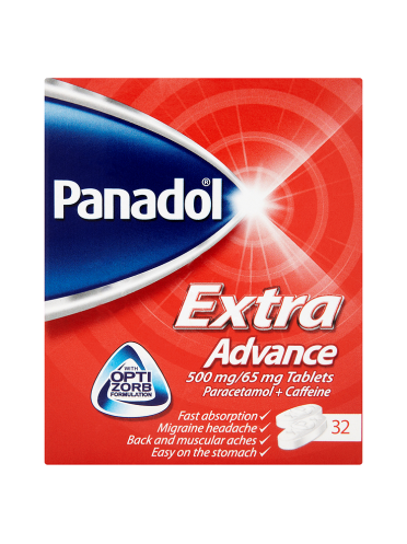 Panadol Extra Advance 500mg/65mg Tablets 32 Tablets
