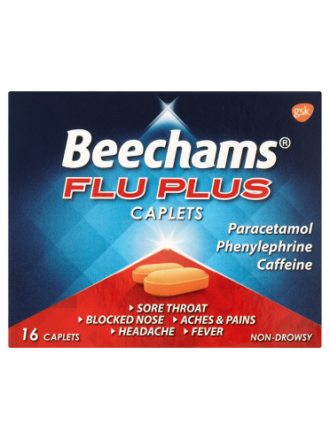 Beechams Flu Plus Caplets 16 Caplets