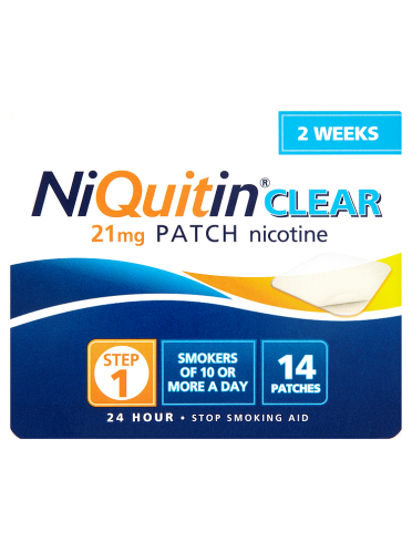 NiQuitin Clear 21mg Patch 24 Hour Step 1 14 Patches