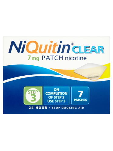 NiQuitin Clear 7mg Patch Nicotine Step 3 7 Patches