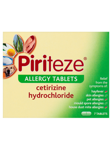 Piriteze Allergy Tablets 7 Tablets