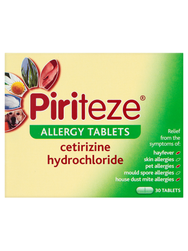 Piriteze Allergy Tablets 30 Tablets