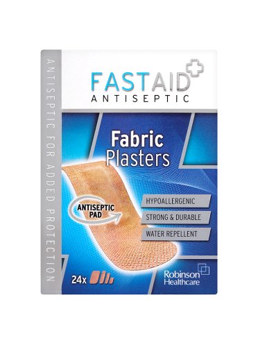 Fast Aid Antiseptic Fabric Plasters x24