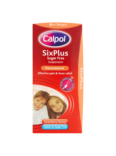 Calpol SixPlus Sugar Free Suspension Strawberry Flavour 6+ Years 100ml