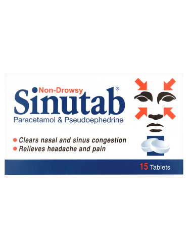 Sinutab Non Drowsy 15 Tablets