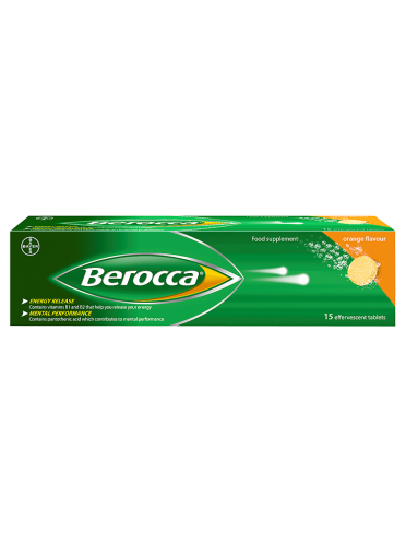 Berocca Orange Flavour 15 Effervescent Tablets