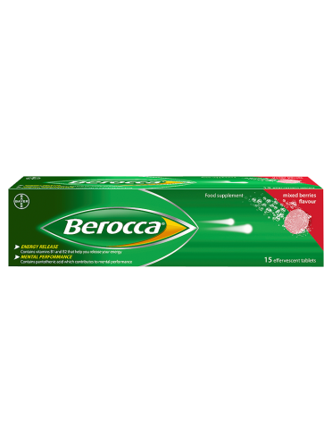 Berocca Mixed Berries Flavour 15 Effervescent Tablets